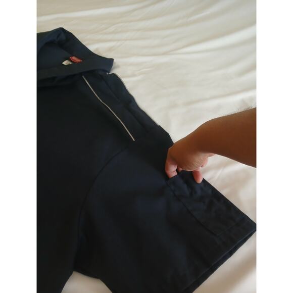 Red Kap Work Shirt Mens 3XL Navy Blue 2 Pocket Work Uniform Short Sleeve Utility - Picture 4 of 15